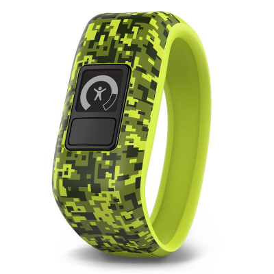

Джия Минг (GARMIN) vivofit мл. Детский смарт-часы спорт браслет цель развивать активность взаимодействия здоровый родитель-ребенок отслеживания камуфляж зеленый