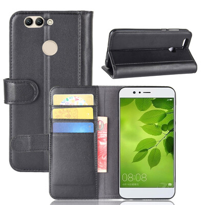 

GANGXUN Huawei Nova 2 Plus Чехол из натуральной кожи Magnetic Flip Cover Kickstand Слот для карт Wallet Coque для Huawei Nova 2 Pl