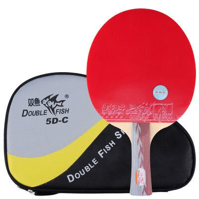 

Pisces table tennis racket shot straight shot 5 star five-star troop racket 5D-E short handle