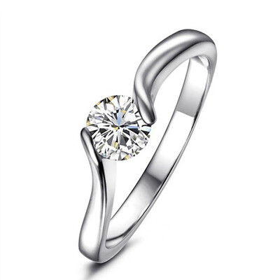 

Yoursfs fashion Luxury Charm Zc Wedding Ring Women Party Jewelry Real Solid rings Free Shipping