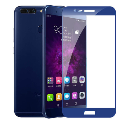 

[2 шт.] Langke Huawei слава V9 закаленная пленка полноэкранная закаленная пленка высокой четкости взрывозащищенный стеклянный пленочный телефон защитная пленка экранная пленка (синий)