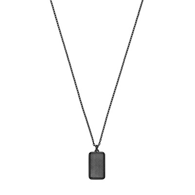 

Emporio Armani men&39s black fashion personalized necklace EGS2255060