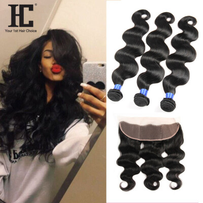 

Brazilian Lace Frontal Closure Body Wave With 3 Bundles 13x4 Full Frontal Lace Closure With Bundles Brazilian Lace Frontal Weave