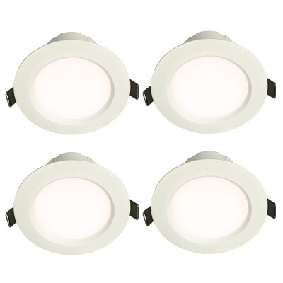 

【Jingdong Supermarket】 Simon (SIMON) LED Downlight Ceiling Light Ivory White 4 Watt Warm White Hole 7.5-8.5 cm Four ex-gratia installed second generation series