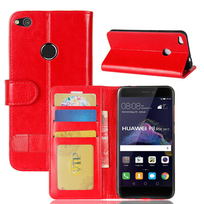 

GANGXUN Huawei P8 Lite 2017 Чехол из высококачественной кожи из полиуретана с капюшоном Kickstand Coverlet для Huawei Honor 8 Lite Nova Lite GR3 2