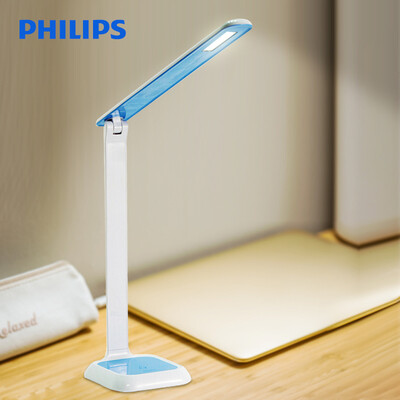

Philips (PHILIPS) Светодиодная настольная лампа работает с обучением спальни прикроватная лампа третьей передачи сенсорным затемнением синего кристалла Сюань