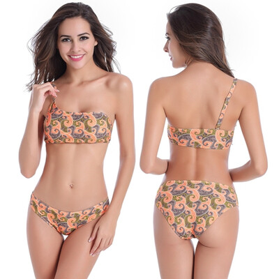 

Removable Padding Fully lined Adjustable One Shoulder Tube Super Big Plus size Fat Bikini S.M.L.XL.2XL.3XL.4XL.5XL.6XL