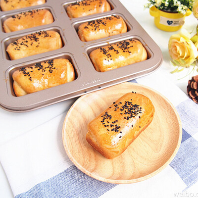 

【Jingdong Supermarket】 Cooking Chef CHEF MADE Baking Tools Rectangle 8 Cushion Mini Fernand Snow Cake Mold Bread Mold Oven Supplies Champagne Gold WK112013-1