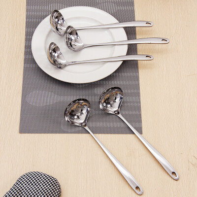 

Ou Run Zhe leaking spoon stainless steel spoon set 27CM 1 set of 5 only