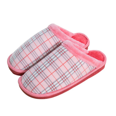 

Lovers couple cotton slippers home slippers female pink 270 4041 yards LJ85758