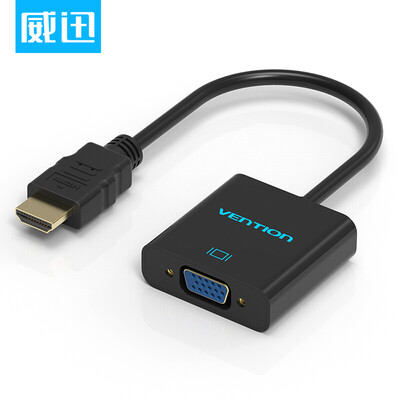 

WDC VENTION HDMI to VGA converter HD switch vga adapter millet box then TV projector conversion cable 1 meter black VAA-V05-B100
