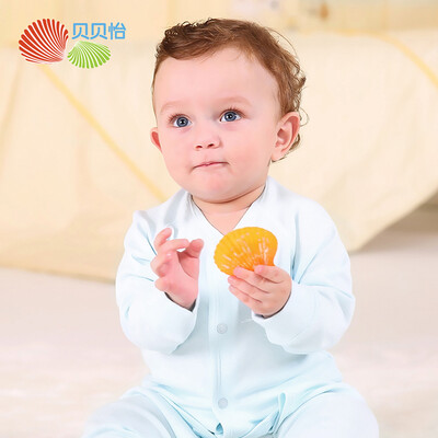 

Beibei Yi Bornbay baby before the deduction shirt autumn&winter plain baby underwear BB306 light blue 100cm