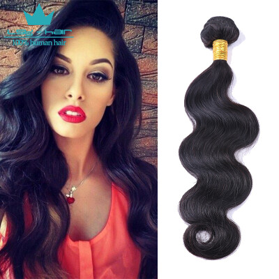 

100 Human Hair Bundles 8A Brazilian Body Wave Hair Extensions Natural Black Remy Hair Weave 1 Piece only 8-28 inch