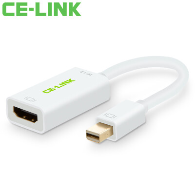 

CE-LINK Mini DP to DVI Converter 1.2 Mini DisplayPort to DVI Adapter Apple MacBook Lightning TV Projector White A1638