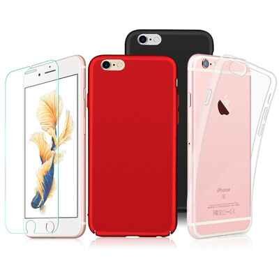 

Семья из четырех мобильных телефонов мембраны оболочки [Apple] Freeson 6Plus / 6с Плюс телефон оболочки iPhone6Plus / 6sPlus телефон оболочки твердой оболочки защитный рукав красный черный TPU прозрачная оболочка Apple, 6plus / 6splus стали фильм