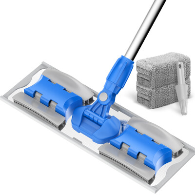 

Yizi Alloy Flat Mop Mop Mushroom Wooden Floor Rotary Punch Cloth Cleaning Tool Two Replacement Cloth YZ-PB01