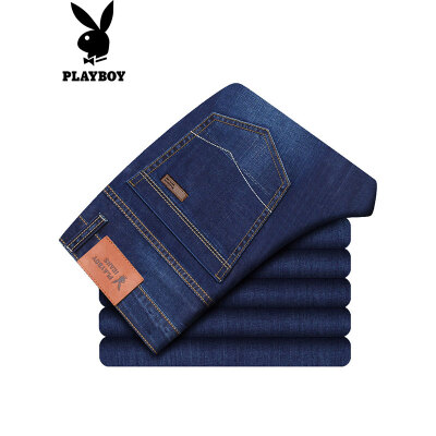 

PLAYBOY Playboy Jeans Мужские летние мужские джинсовые брюки с эластичными трусиками 17141085 Platinum Munich 32 (2 фута 5)