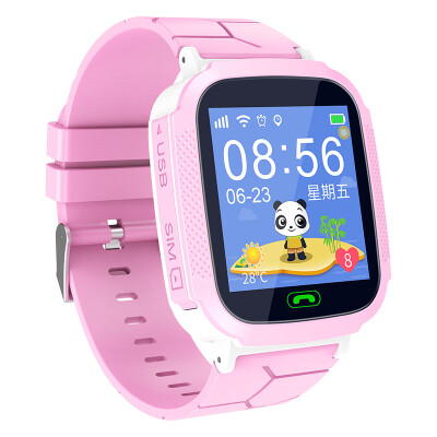 

PALMHANG children&39s phone watch student positioning smart watch mobile phone boys&girls waterproof children&39s watch M11a pink