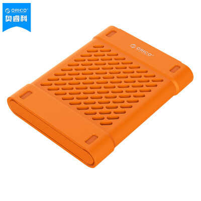 

ORICO PHS 2.5-inch mobile hard disk dedicated silicone protective cover / shock sets can be used with easy drive line drop / breathable / colorful / wear orange