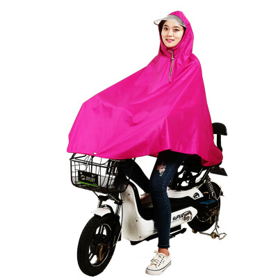 

Yuhang YUHANG single bicycle poncho men&women single fashion electric bicycle bicycle raincoat big hat 3XL rose red