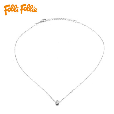 

Folli Follie Ms. Fuli Li SILVER SNOWFLAKE series silver diamond necklace 3N16S043C