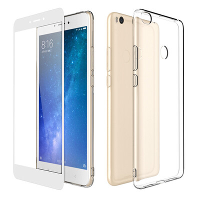 

Send full-screen tempered film ESCASE millet Max2 phone case protective cover all-inclusive anti-drop transparent soft shell color