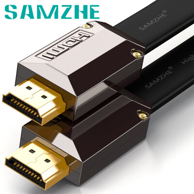 

Shanze (SAMZHE) HDMI кабель версии 2.0 2K * 4K цифровой высокой четкости тонкая линия 1 м позолоченными плоский кабель 3D видеопроектор компьютер кабельное телевидение телеприставку GH-10
