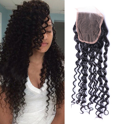 

Malaysian Deep Wave With Closure 3 Bundles Deep Wave Virgin Hair With Closure 7A Unprocessed Virgin Hair With Lace Closure