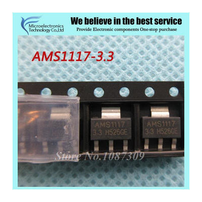 

50pcs free shipping AMS1117-3.3 AMS1117 3.3V 1A SOT-223 Voltage Regulato new original