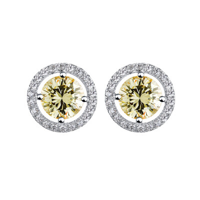 

AFFINER 925 silver sun light earrings female models fashion jewelry female AFE2014
