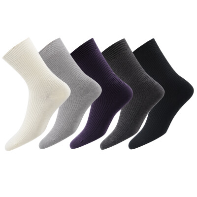 

MEIKAN Mens Stripe Cotton Socks 5 Pairs/lot