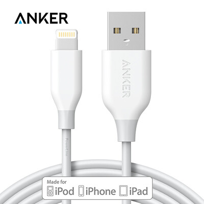

Anker Anch MFi сертификация 7/6 / 5s Apple, строка данных Aramid 0,9 метра белый сотовый телефон зарядное устройство шнур питания поддержка iphone5 / 6s / 7P / SE / ipad airmini