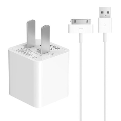 

Capshi Apple 4s кабель для передачи данных USB мобильный телефон планшет зарядки комплект 1 метр зарядки линии + 1A мобильный телефон зарядное устройство поддержка iPhone4 / 4S / 3GS / ipad2 / 3