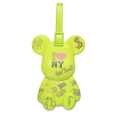

Violent Bear (POPOBE) 5-inch bear Aberdeen travel card creative cartoon characters ornaments ornaments ornaments puzzle toys doll dolls travel suitcase listed tag New York