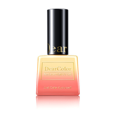 

DearColor black gold and gold oil soft and delicate bare WG003 (light temperature change series gradient color light therapy can peel nail polish