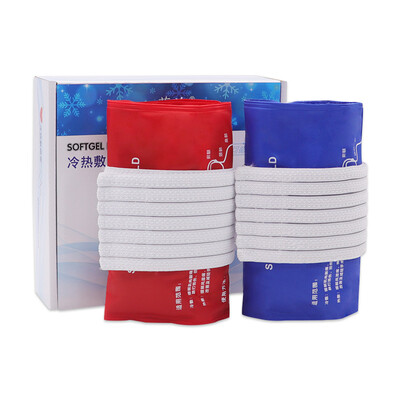 

LANLUO medical ice packs can be tied type movement ice pack cold hot compress therapy bag red and blue each one suit