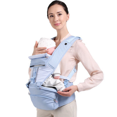 

【Jingdong supermarket】 Fu Lei (flavorgirl) back baby stool comfort breathable baby strap multi-functional back baby with F0351 sky blue