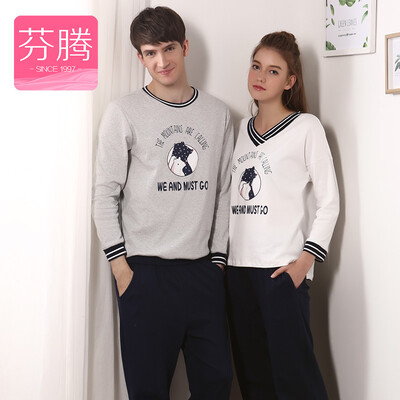 

Fen Teng FentENG Pajamas Pajamas Men's Cute повседневный повседневный домашний комплект L9714287 белый XXL