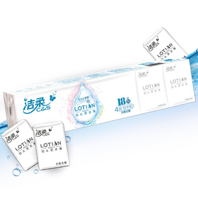 

Jingdong Supermarket Jie Rou C & S handkerchief paper powder Face wet water 4 layer facial tissue paper 108 package no fragrance FCL sales super mini side packaging