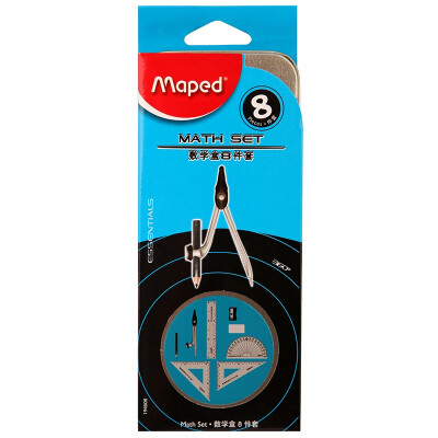 

Maped CH519118 Curve Math Box Compass Test Set Color Random