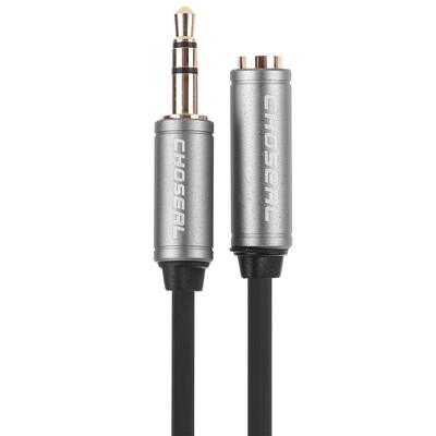 

Акихабара (CHOSEAL) CH9008 TPE материал роскошь плоский цвет серия 3.5mm женщина мужчина стерео аудио кабель-удлинитель (белый) 1,5 м