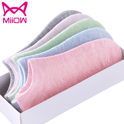 

Jingdong supermarket] cat people (MiiOW) [6 pairs] ladies boat socks female summer cotton fashion corrugated stealth socks casual sports socks socks