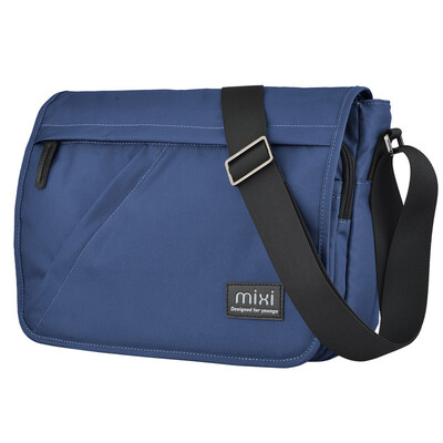 

Mi Xi mixi shoulder bag male sports leisure Messenger bag men fashion multi-functional cover double buckle men&39s messenger bag bag men&39s wave cloth blue 14-inch M5177