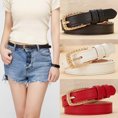 

Golden Fox FOXER Womens Belt Casual Joker Girdle Fashion Trend Charm Belt 508002F08O Gold