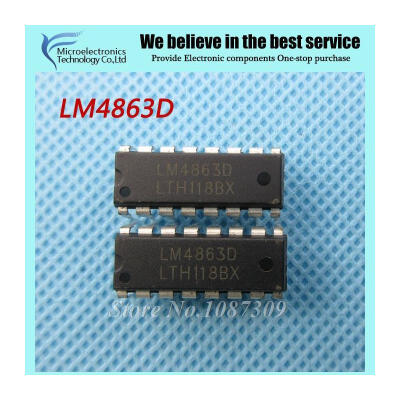 

10pcs free shipping LM4863D LM4863 DIP-16 Dual Channel o Power Amplifier new original