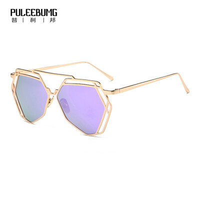 

PuLeeBumG 2017 new sunglasses male and female couple metal polarizer mirror mirror mirror P1061