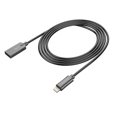 

ORICO LTS-10 Apple 5S 6S 7plus data cable iphone charging data cable zinc alloy stainless steel braided mobile phone flat 1m black