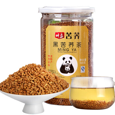 

Bud black buckwheat tea Sichuan Liangshan specialty buckwheat tea herbal tea flavor canned 500g