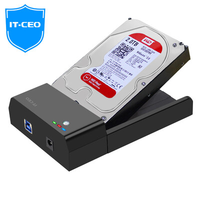 

IT-CEO IT-716S USB3.0 для мобильных жестких дисков 2,5 / 3,5-дюймовый универсальный SATA-последовательный порт SSD твердотельный жесткий диск ноутбук жесткий диск внешний корпус черный