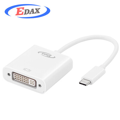 

EDAX Type-C для преобразования линии DVI конвертер адаптер USB3.1 USB-C DVI адаптер преобразования подключения поддержка Macbook воздуха ТВ-проектор E012